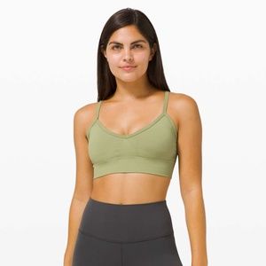 Lululemon Ebb to Street Bra Light Support *C/D Cup Size 6 Vista Green